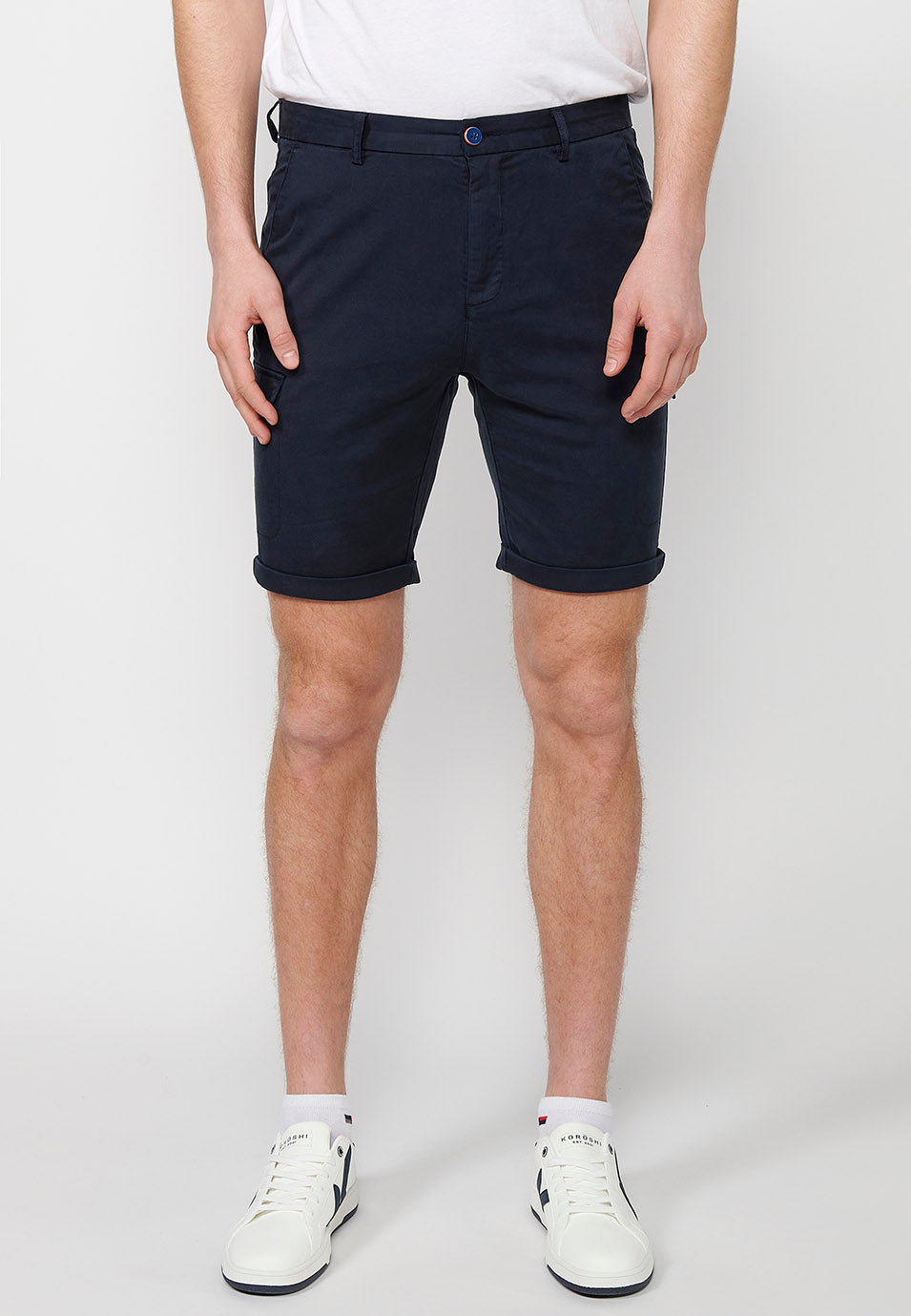 Bermuda Hombre Algodón Lyocell Bolsillo Cargo – Koroshi 2411PS13