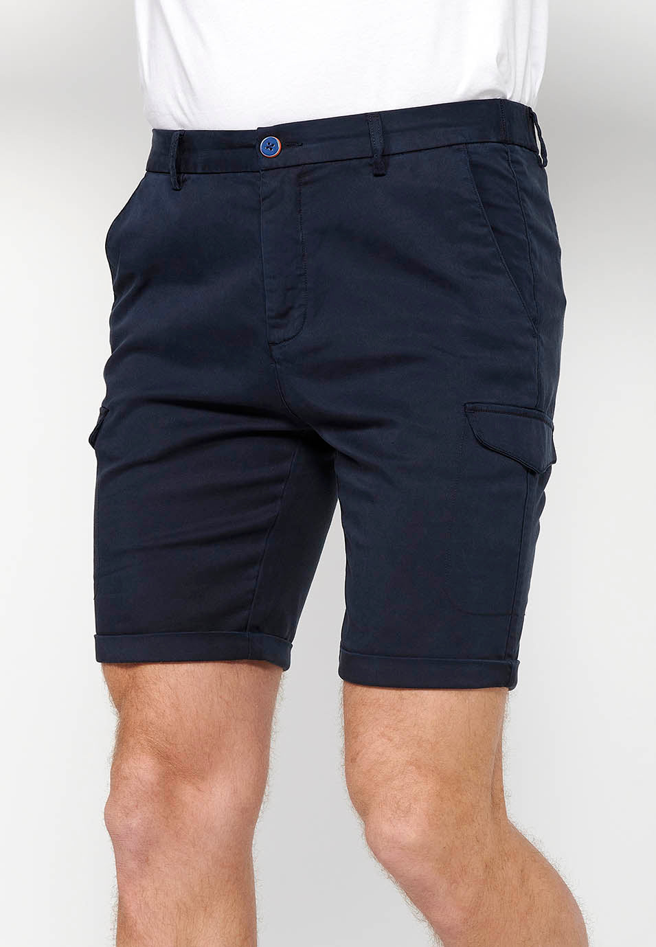 Bermuda Hombre Algodón Lyocell Bolsillo Cargo – Koroshi 2411PS13