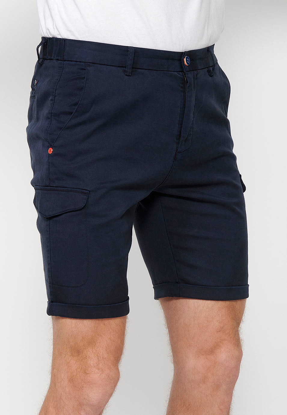 Bermuda Hombre Algodón Lyocell Bolsillo Cargo – Koroshi 2411PS13