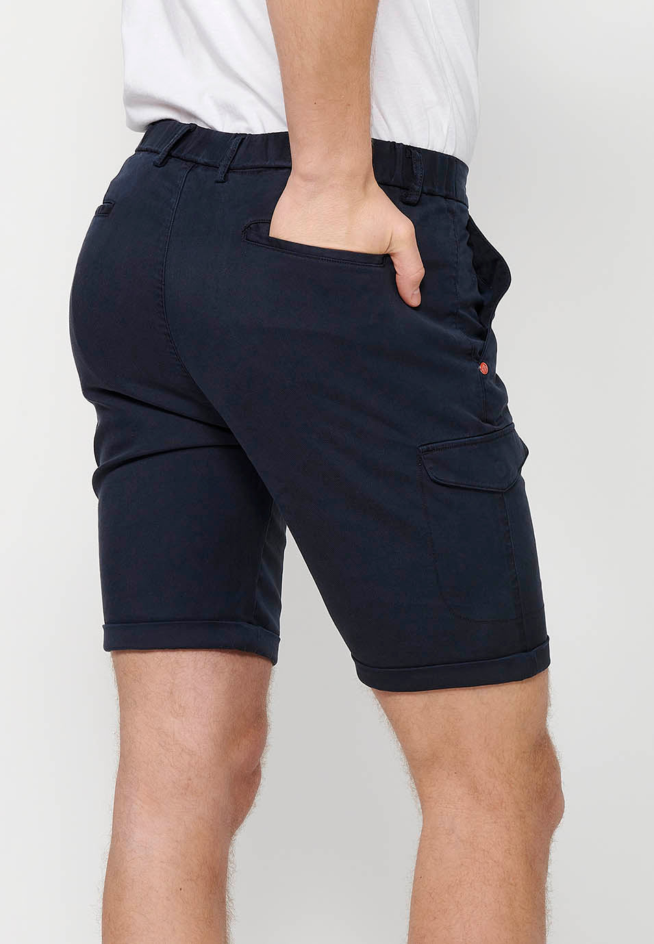 Bermuda Hombre Algodón Lyocell Bolsillo Cargo – Koroshi 2411PS13