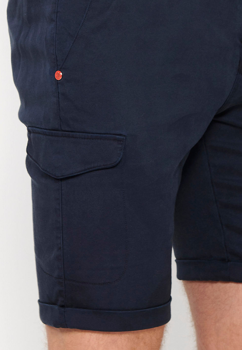 Bermuda Hombre Algodón Lyocell Bolsillo Cargo – Koroshi 2411PS13