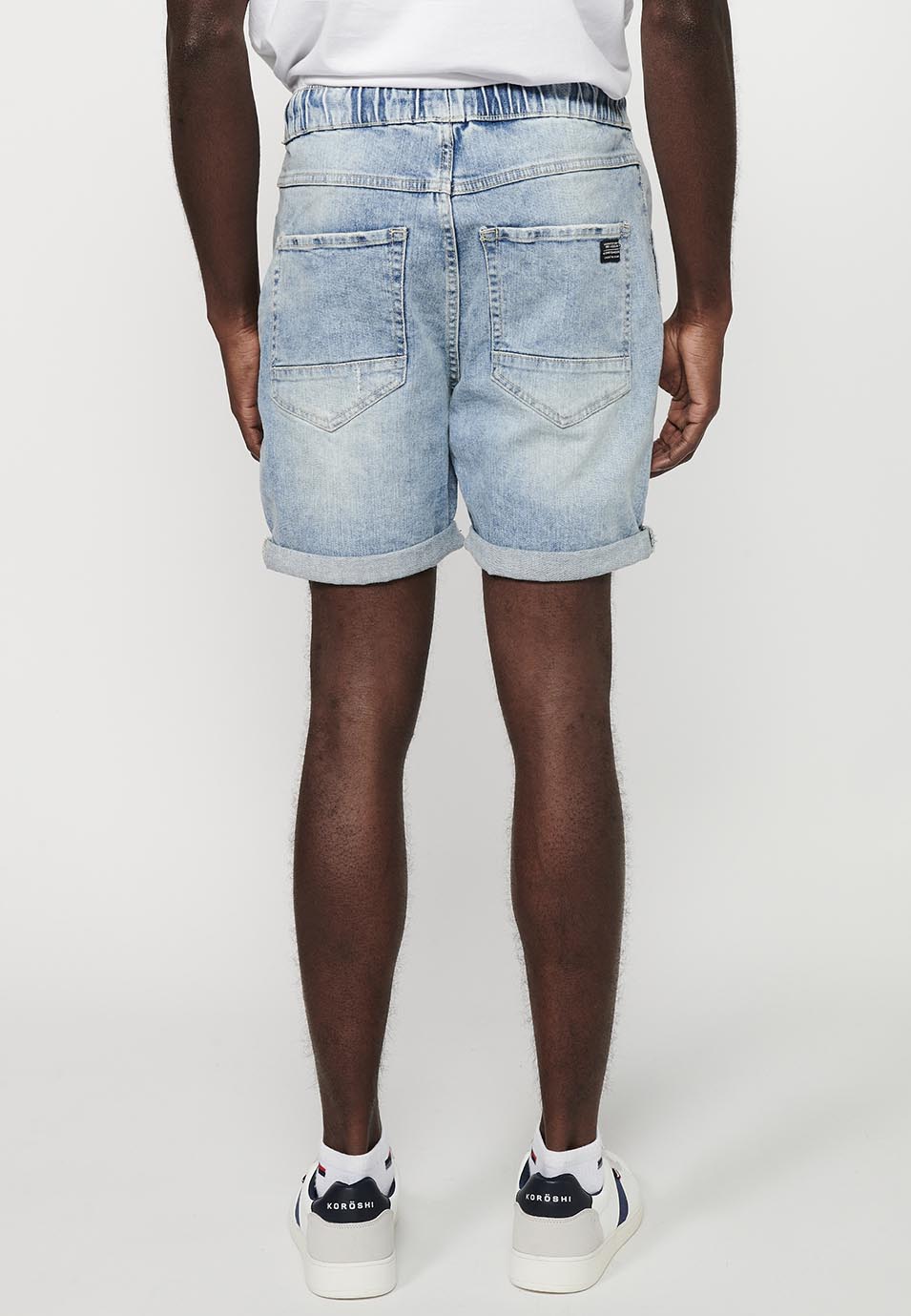 Short Hombre Jogger Denim Cintura Elástica – Koroshi 2411PS87