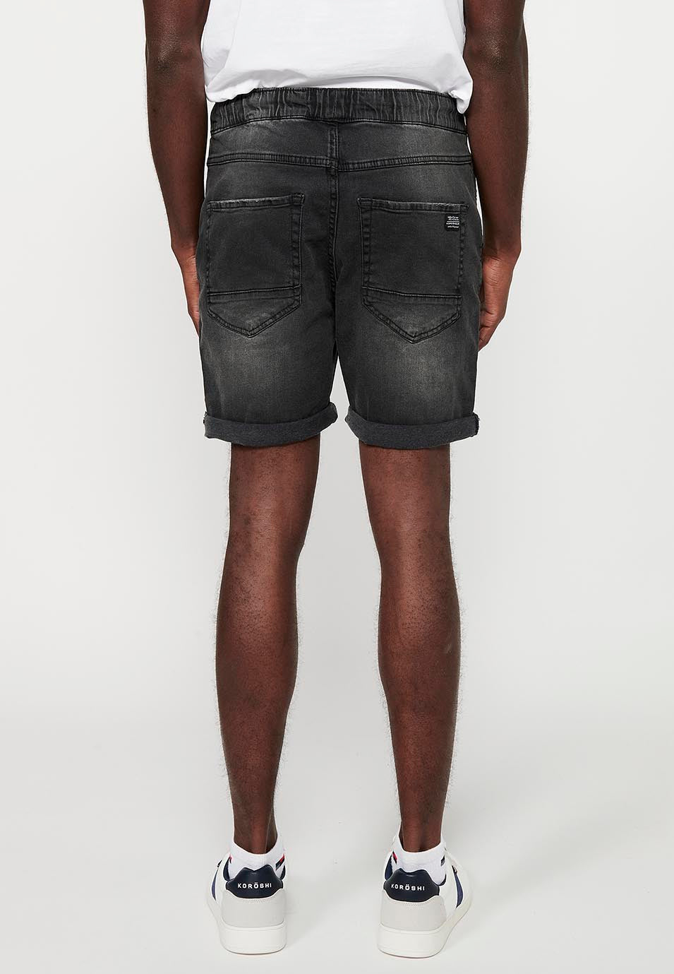 Short Hombre Jogger Denim Cintura Elástica – Koroshi 2411PS87
