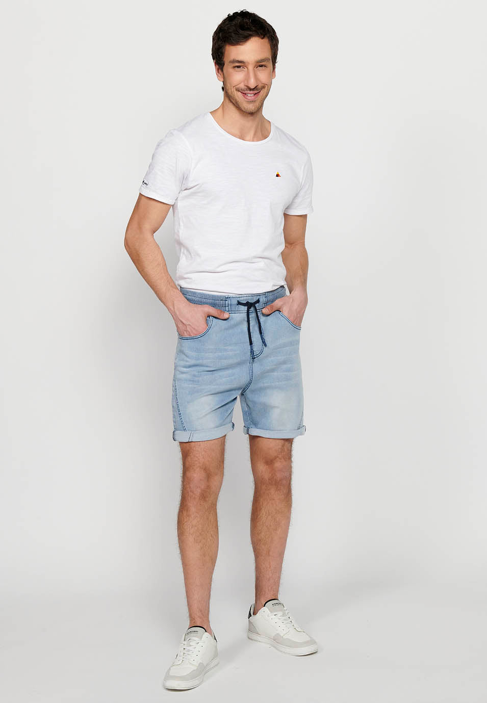 Short Hombre Jogger Denim Cintura Cordón – Koroshi 2411PS88
