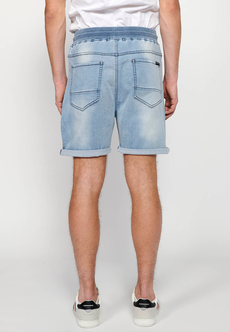 Short Hombre Jogger Denim Cintura Cordón – Koroshi 2411PS88