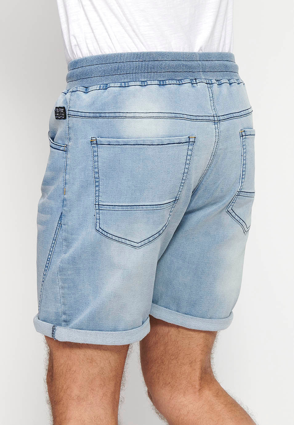 Short Hombre Jogger Denim Cintura Cordón – Koroshi 2411PS88