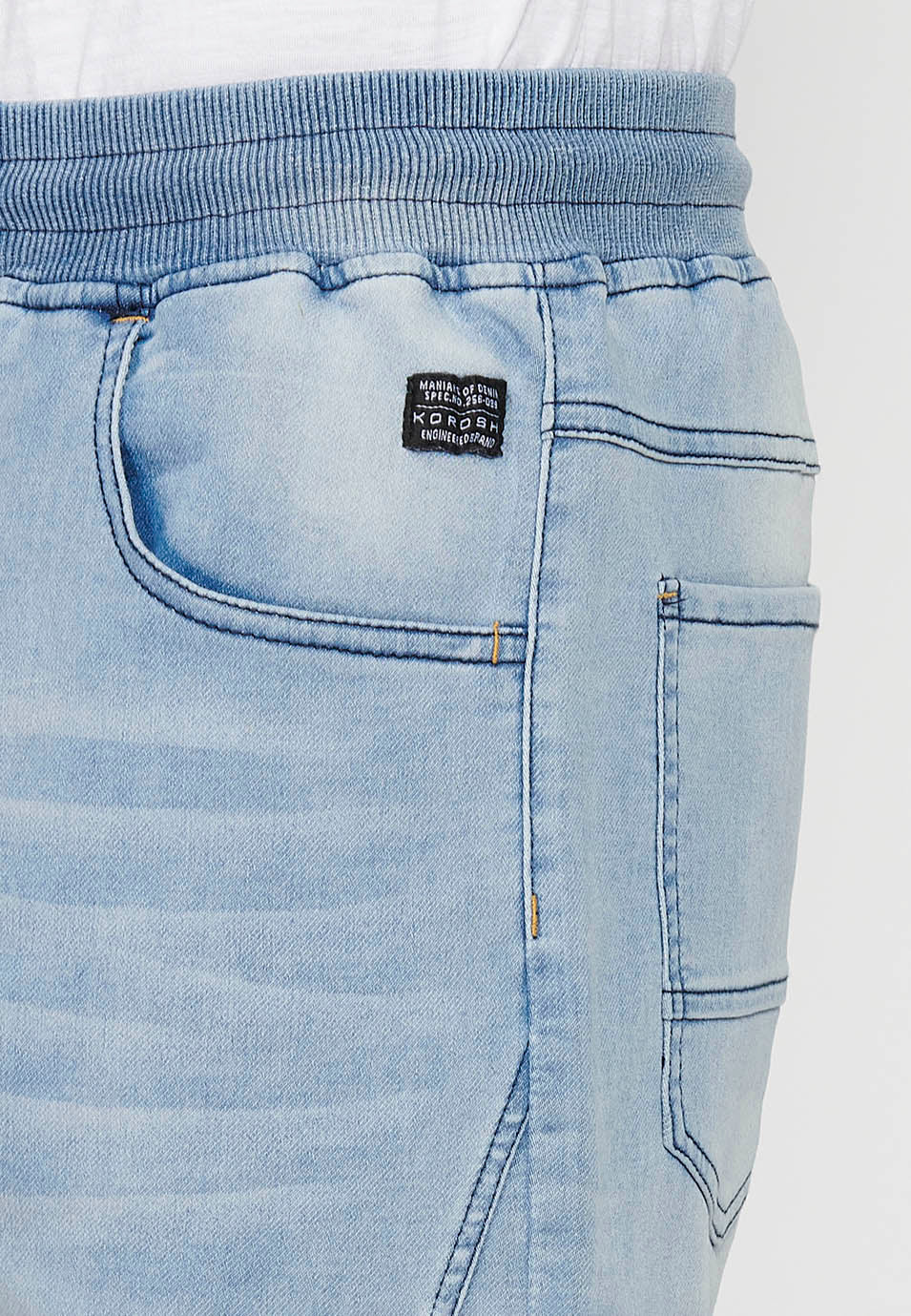 Short Hombre Jogger Denim Cintura Cordón – Koroshi 2411PS88