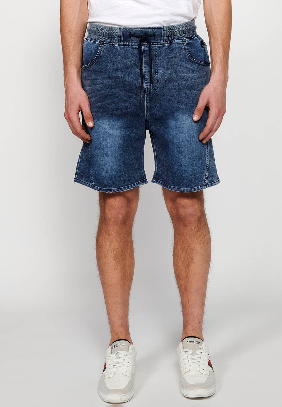 Short Hombre Jogger Denim Cintura Cordón – Koroshi 2411PS88