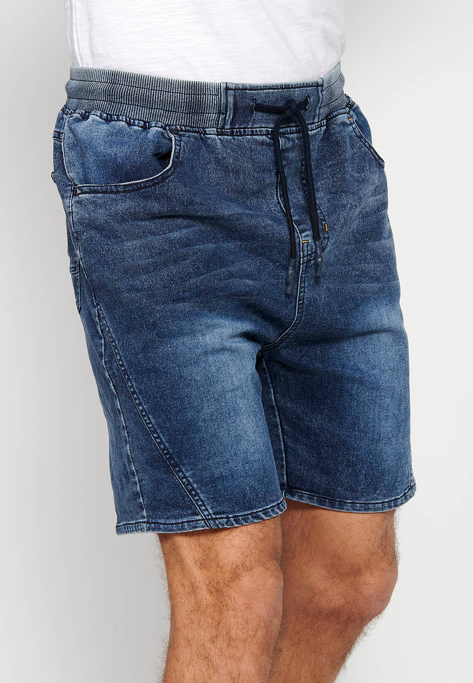 Short Hombre Jogger Denim Cintura Cordón – Koroshi 2411PS88