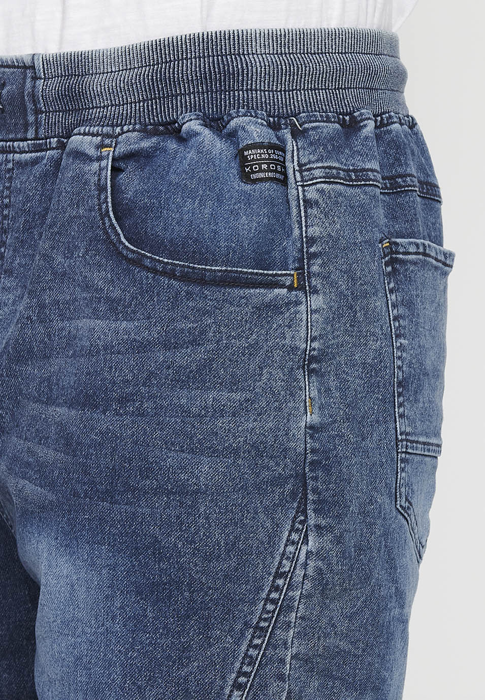 Short Hombre Jogger Denim Cintura Cordón – Koroshi 2411PS88