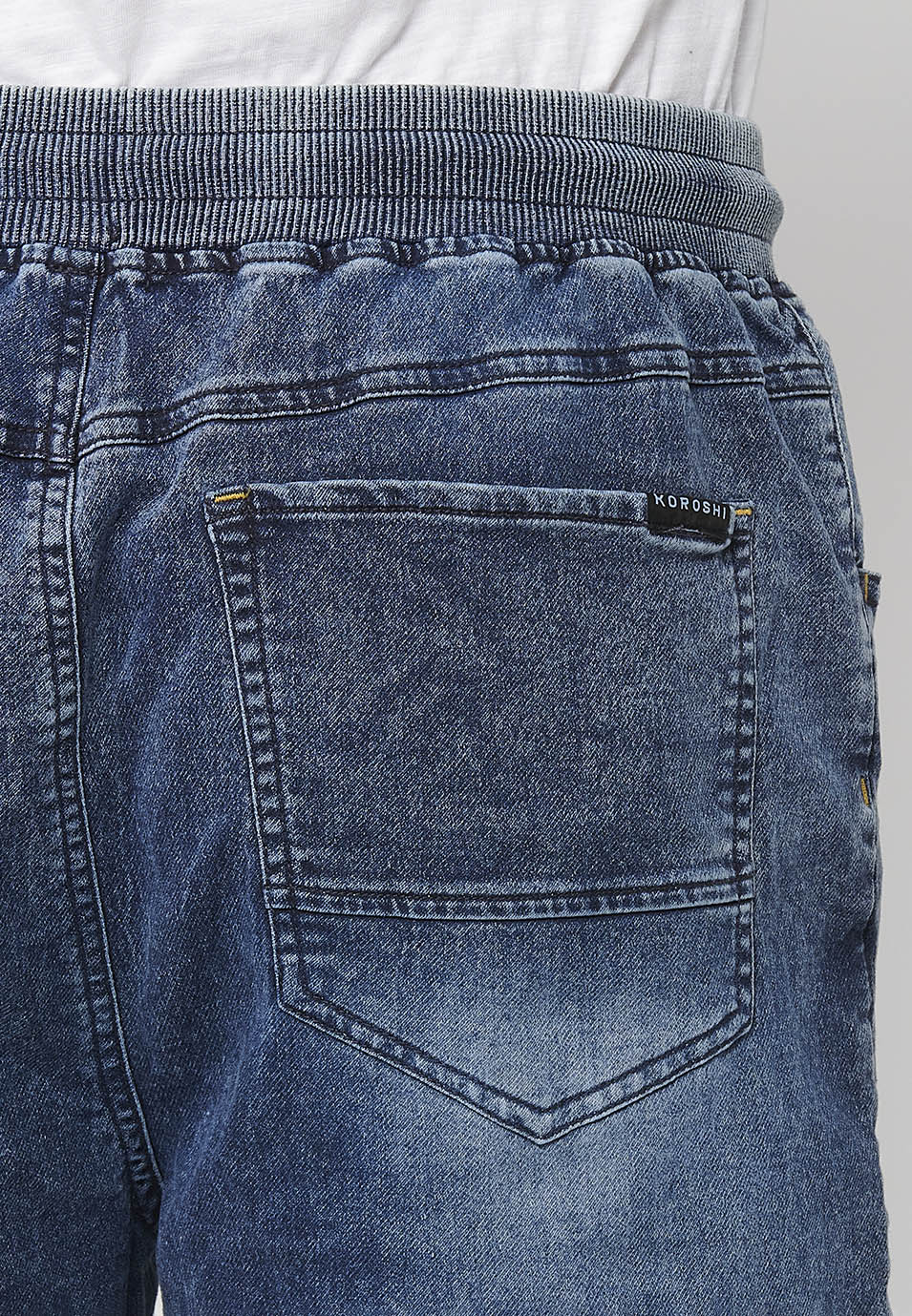 Short Hombre Jogger Denim Cintura Cordón – Koroshi 2411PS88