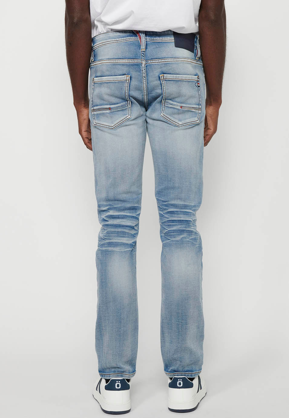 Pantalón Hombre Vaquero Denim Slim Fit – Koroshi Azul Claro