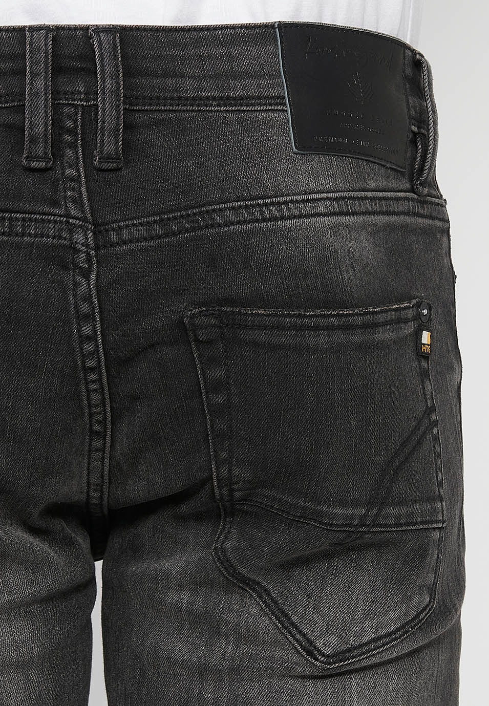 Pantalón Hombre Vaquero Black Denim Regular Fit – Koroshi