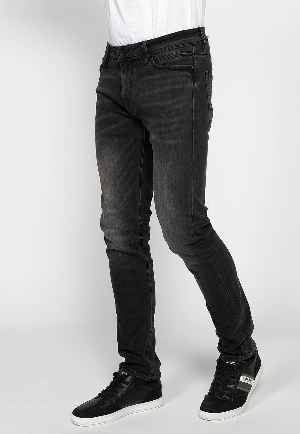Pantalón Hombre Vaquero Black Denim Regular Fit – Koroshi