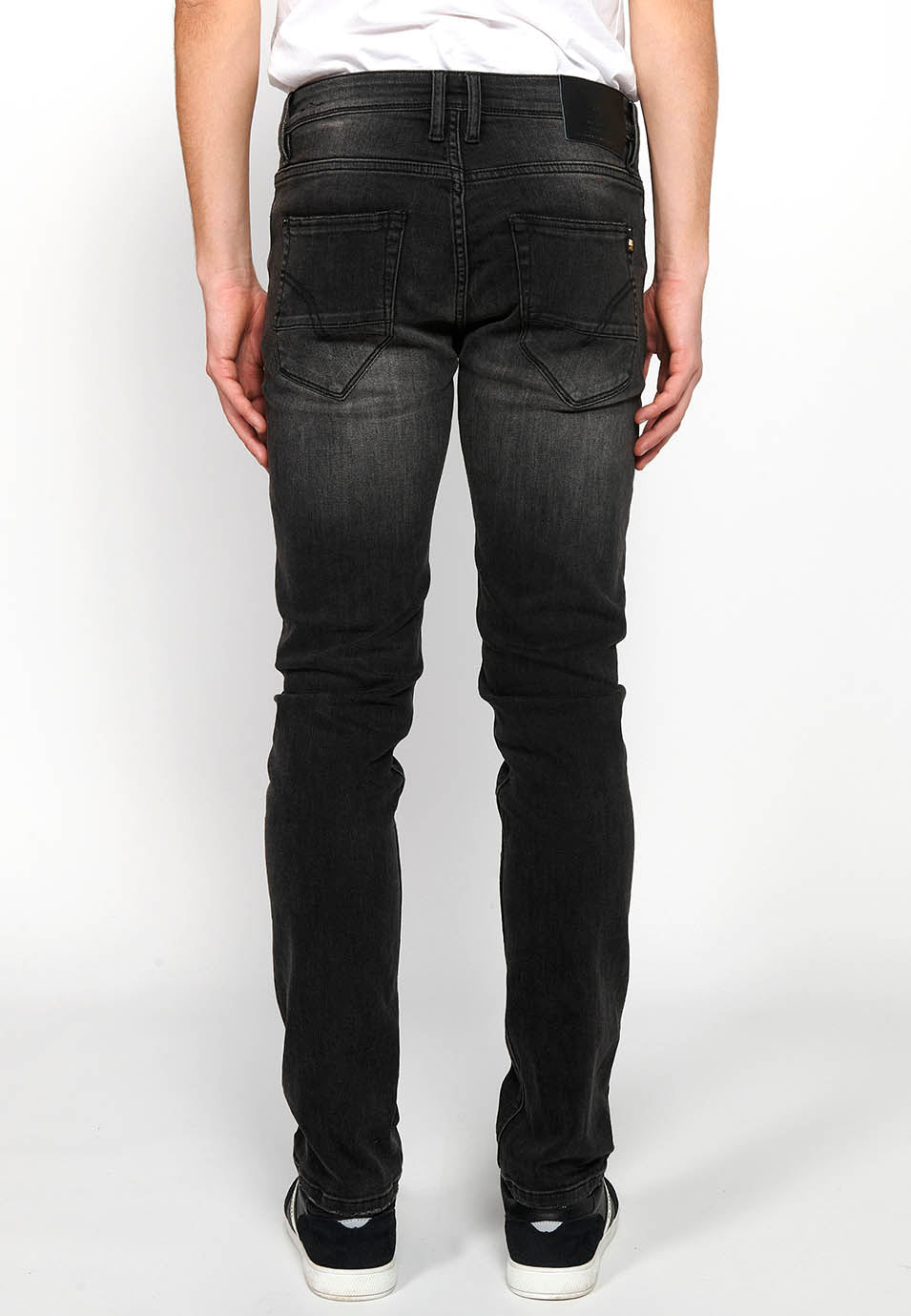Pantalón Hombre Vaquero Black Denim Regular Fit – Koroshi