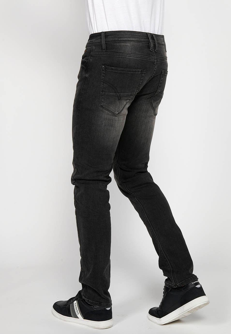 Pantalón Hombre Vaquero Black Denim Regular Fit – Koroshi