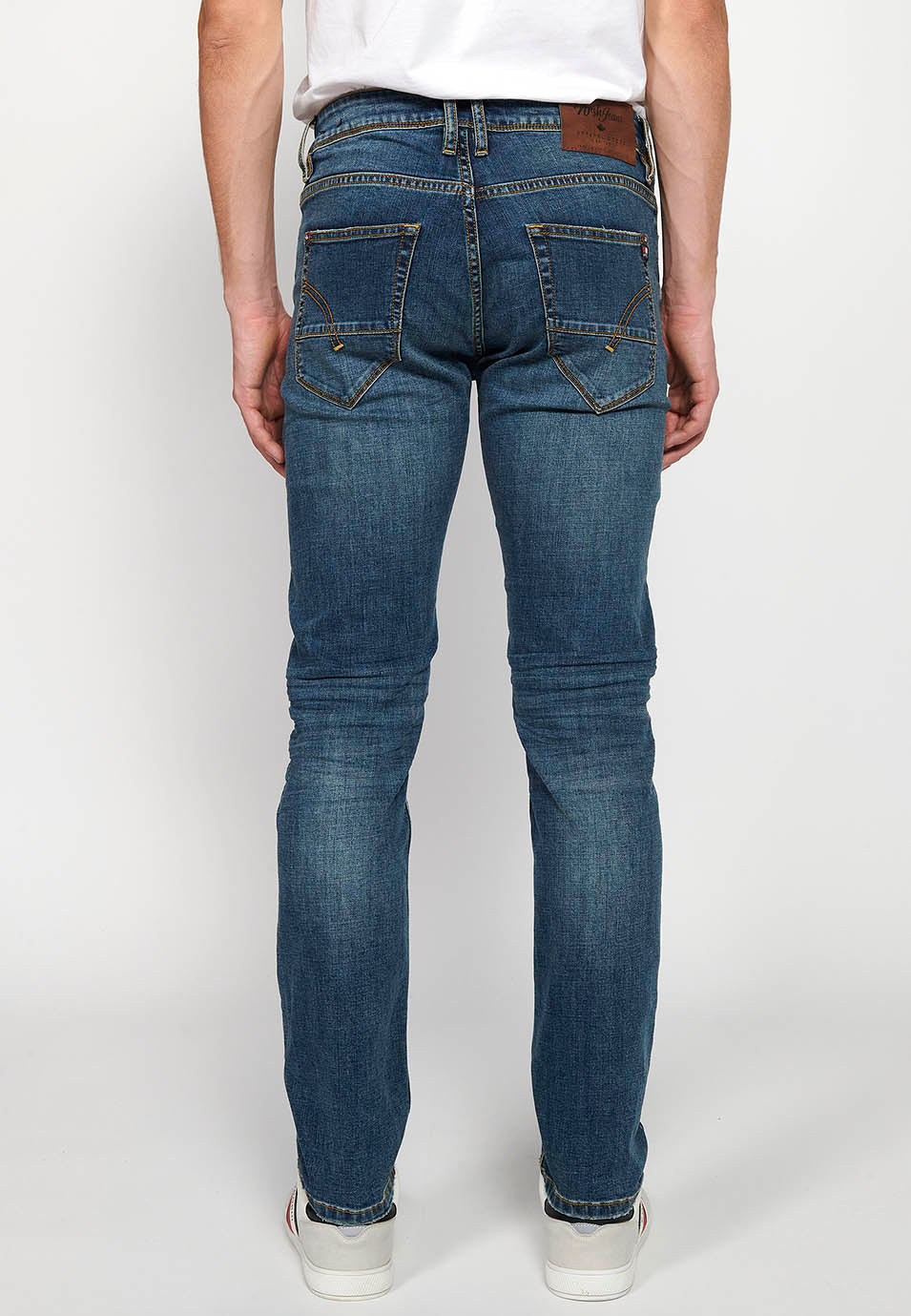Pantalón Hombre Vaquero Azul Medio Regular Fit – Koroshi