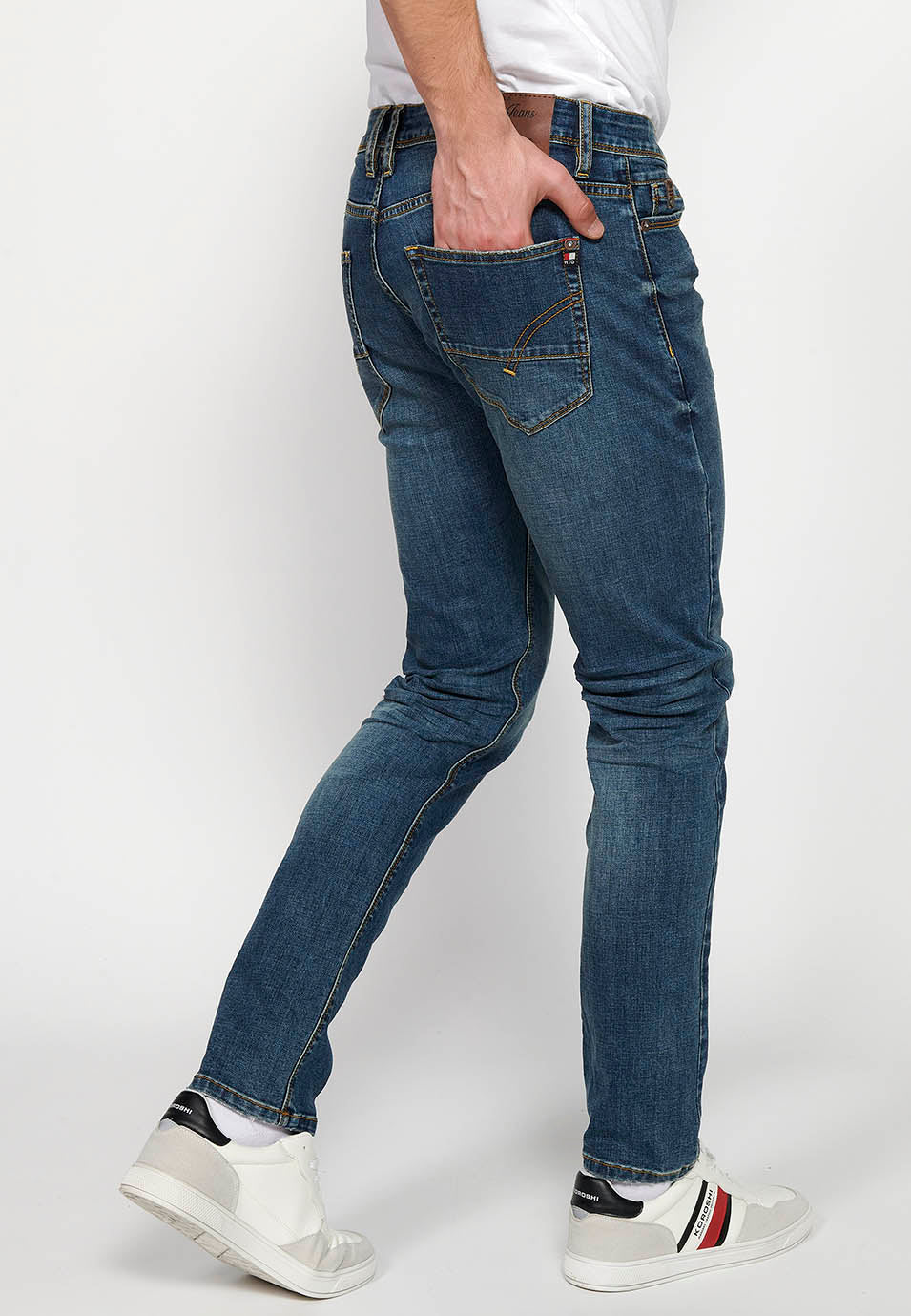 Pantalón Hombre Vaquero Azul Medio Regular Fit – Koroshi