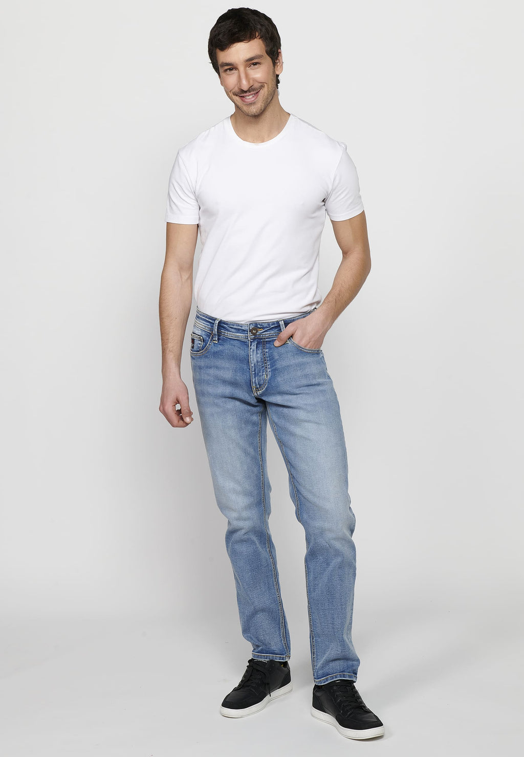 Pantalón Hombre Vaquero Azul Claro Regular Fit – Koroshi