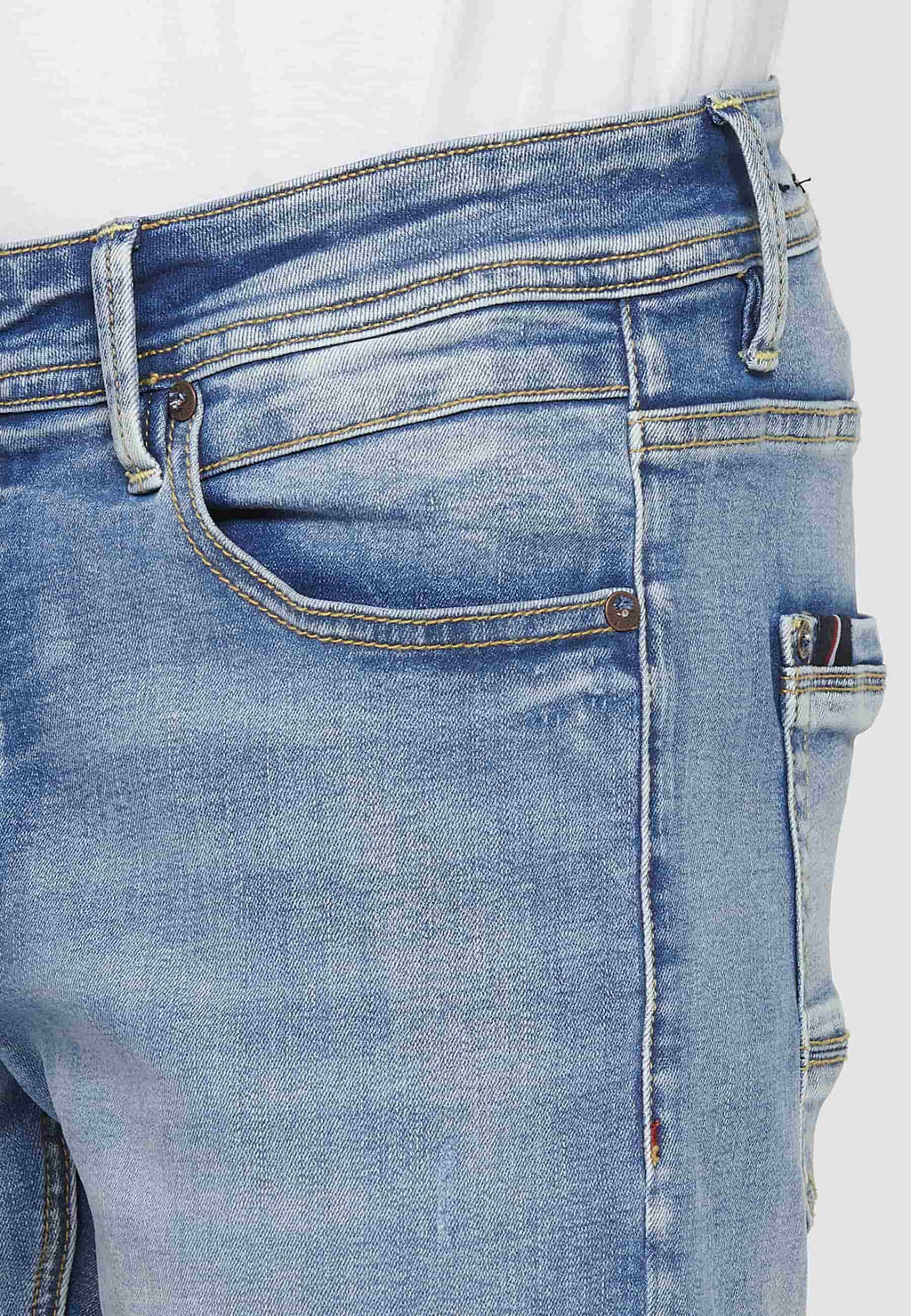 Pantalón Hombre Vaquero Azul Claro Regular Fit – Koroshi
