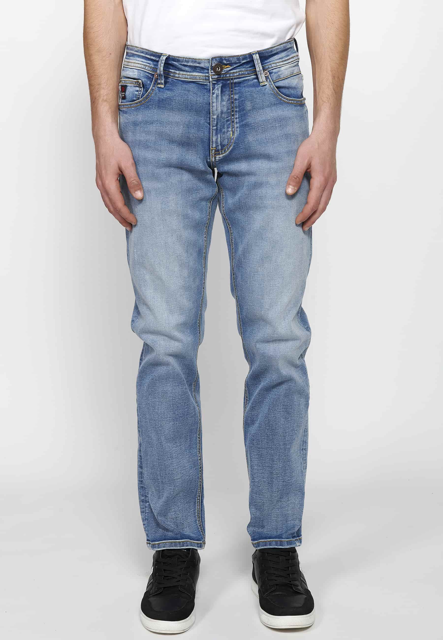 Pantalón Hombre Vaquero Azul Claro Regular Fit – Koroshi
