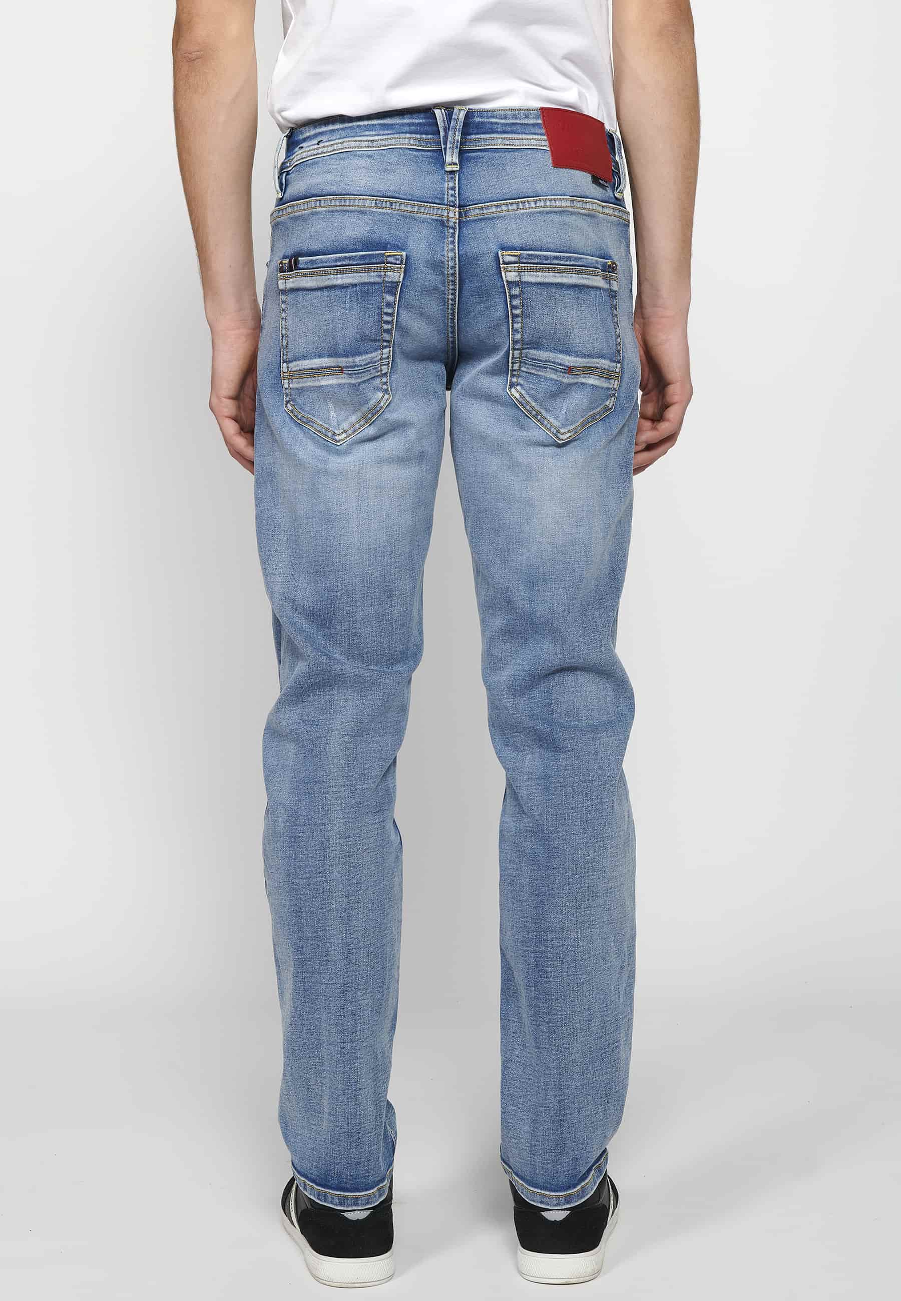 Pantalón Hombre Vaquero Azul Claro Regular Fit – Koroshi