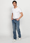 Pantalón Hombre Vaquero Azul Claro Comfort Fit – Koroshi 2411PT72
