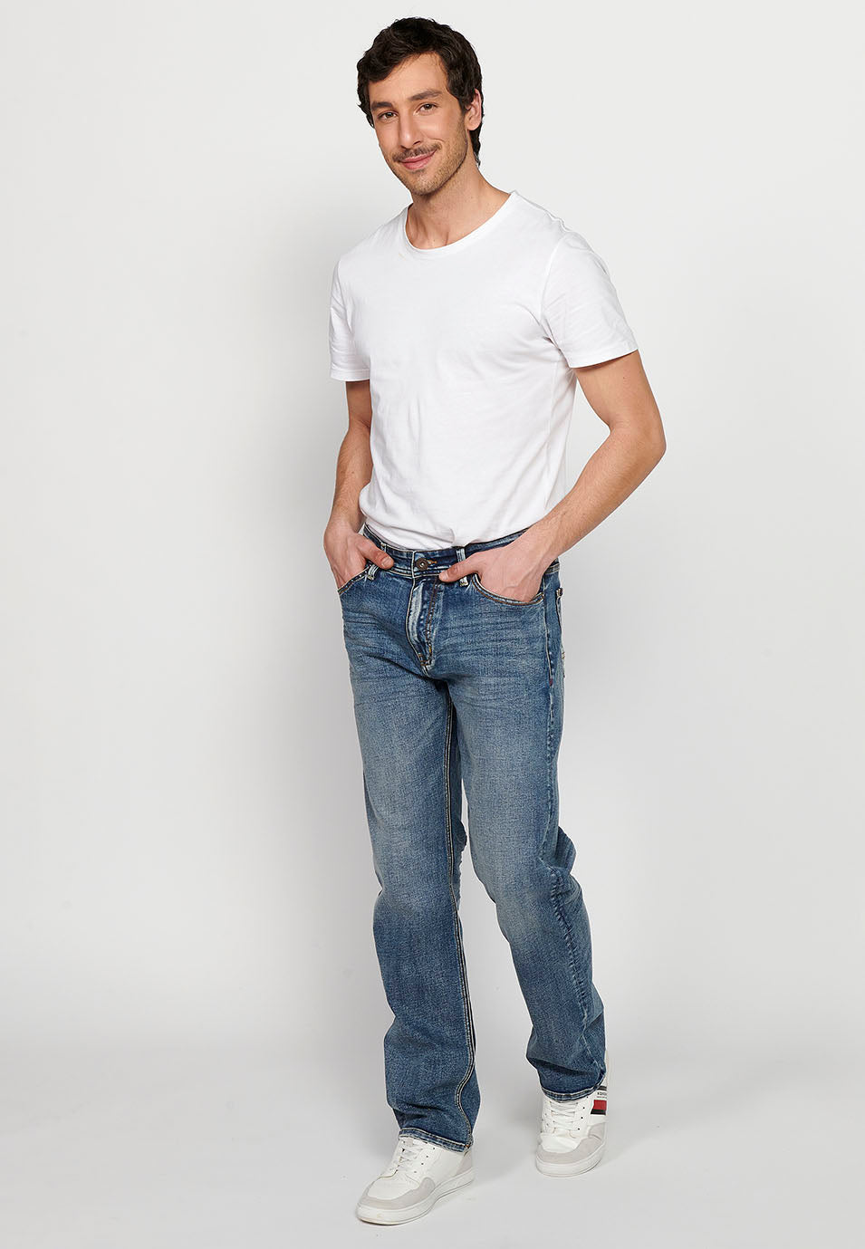 Pantalón Hombre Vaquero Azul Claro Comfort Fit – Koroshi 2411PT72