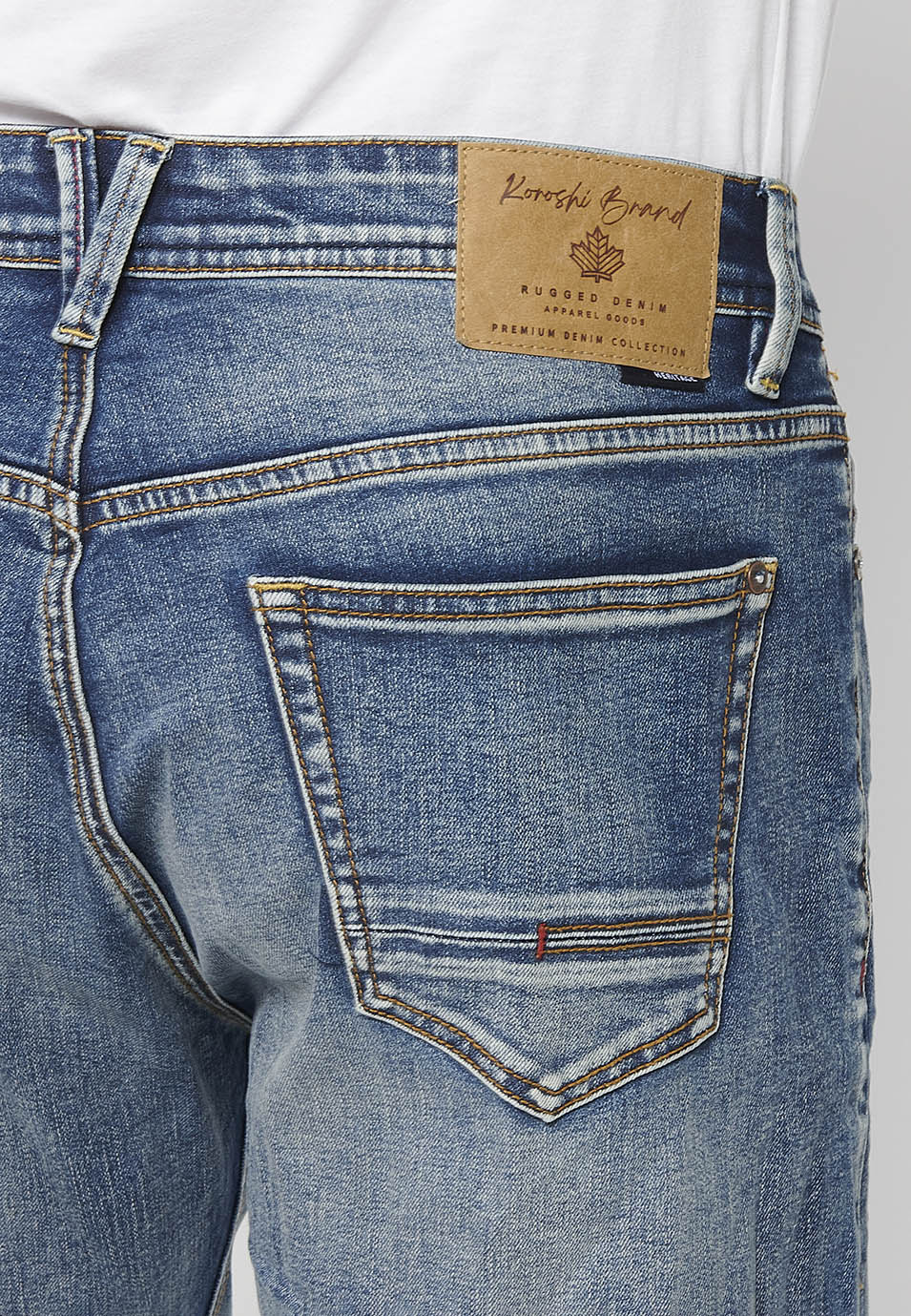 Pantalón Hombre Vaquero Azul Claro Comfort Fit – Koroshi 2411PT72