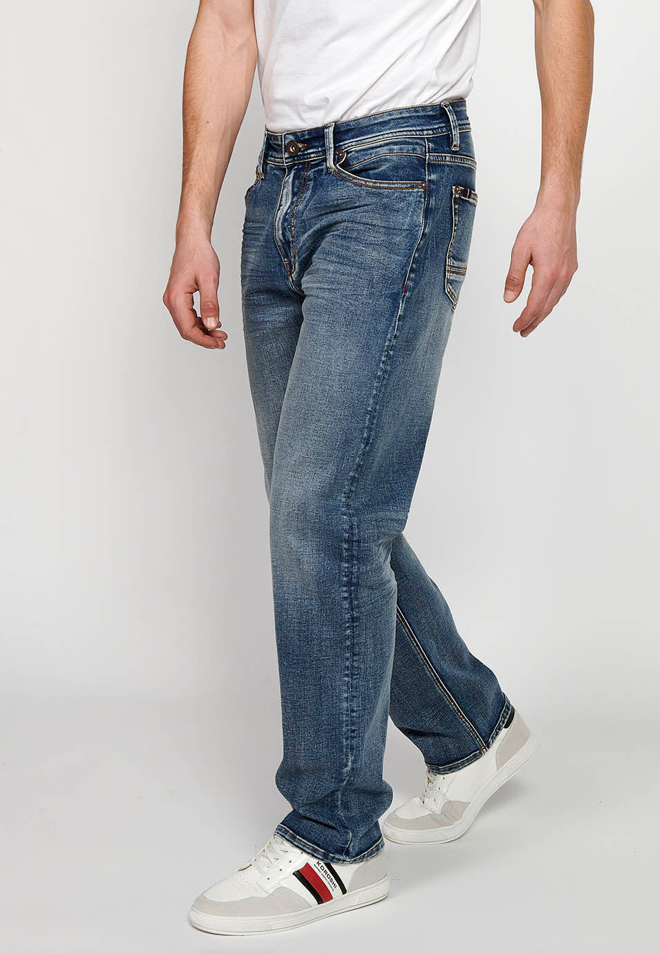 Pantalón Hombre Vaquero Azul Claro Comfort Fit – Koroshi 2411PT72
