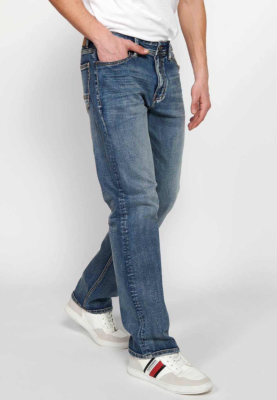 Pantalón Hombre Vaquero Azul Claro Comfort Fit – Koroshi 2411PT72