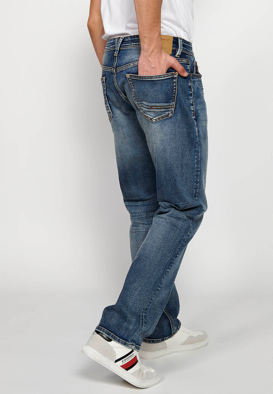 Pantalón Hombre Vaquero Azul Claro Comfort Fit – Koroshi 2411PT72