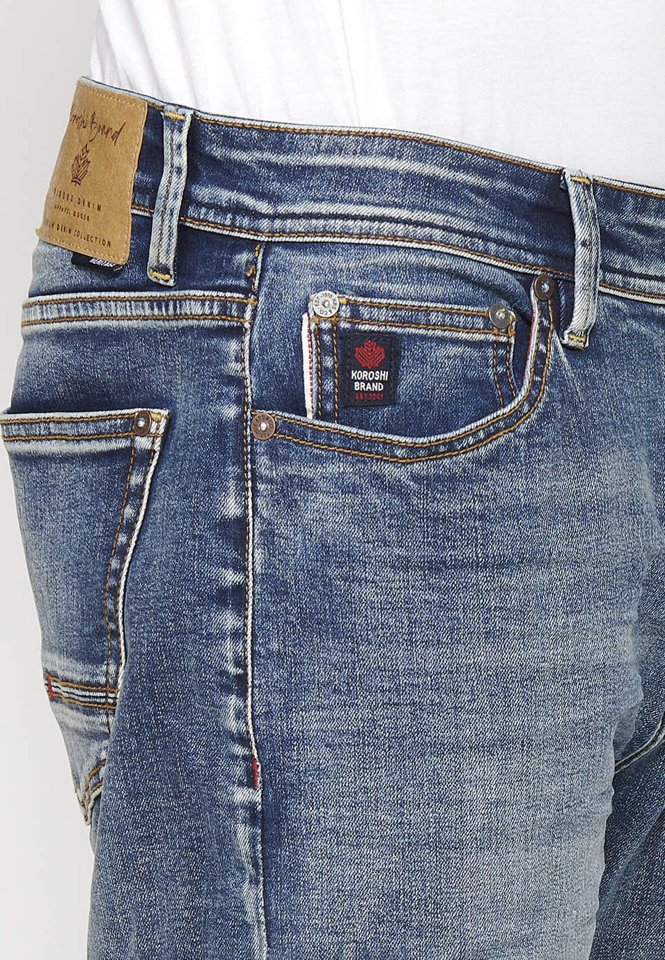 Pantalón Hombre Vaquero Azul Claro Comfort Fit – Koroshi 2411PT72