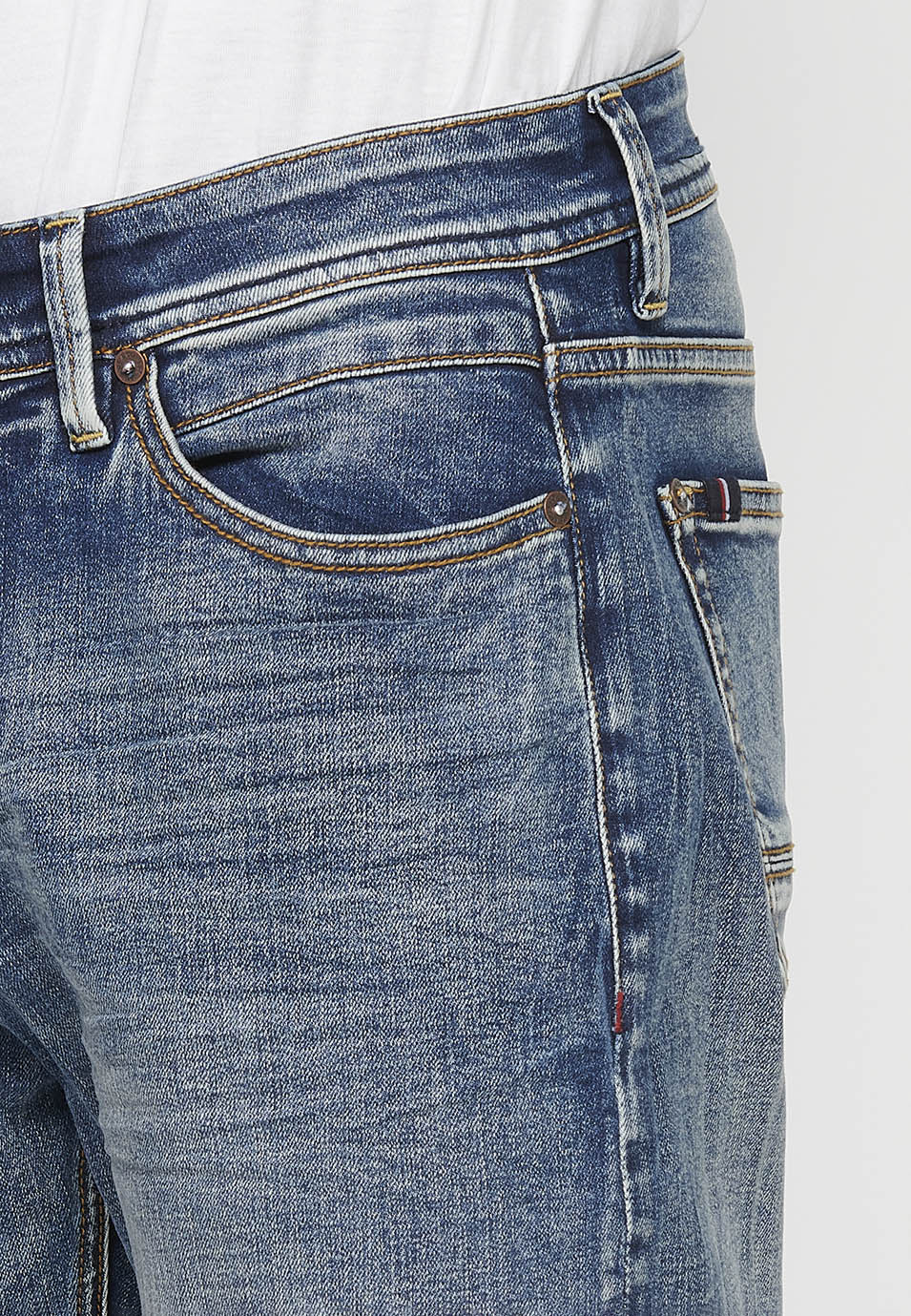 Pantalón Hombre Vaquero Azul Claro Comfort Fit – Koroshi 2411PT72