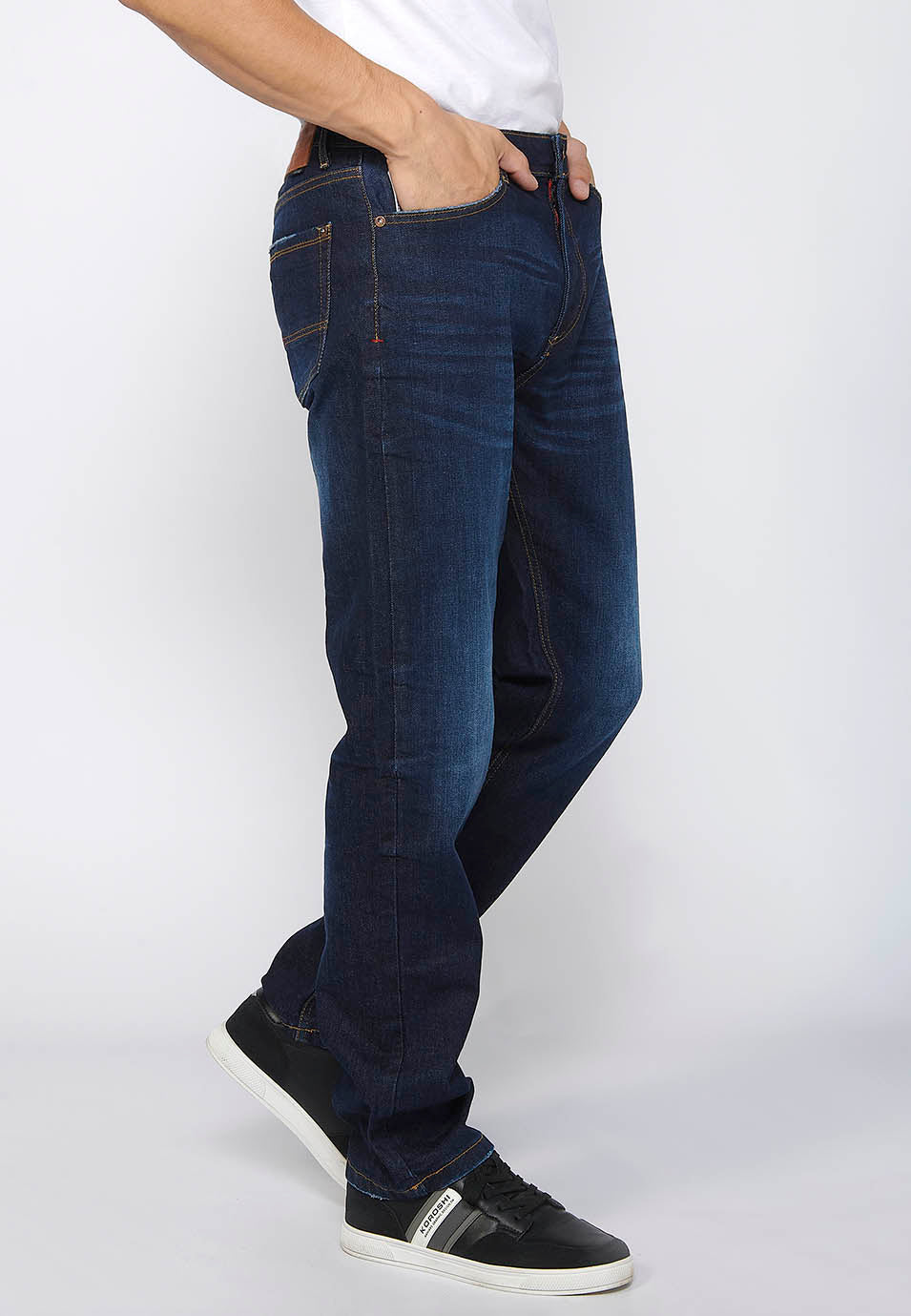 Pantalón Hombre Vaquero Azul Oscuro Comfort Fit – Koroshi 2411PT73
