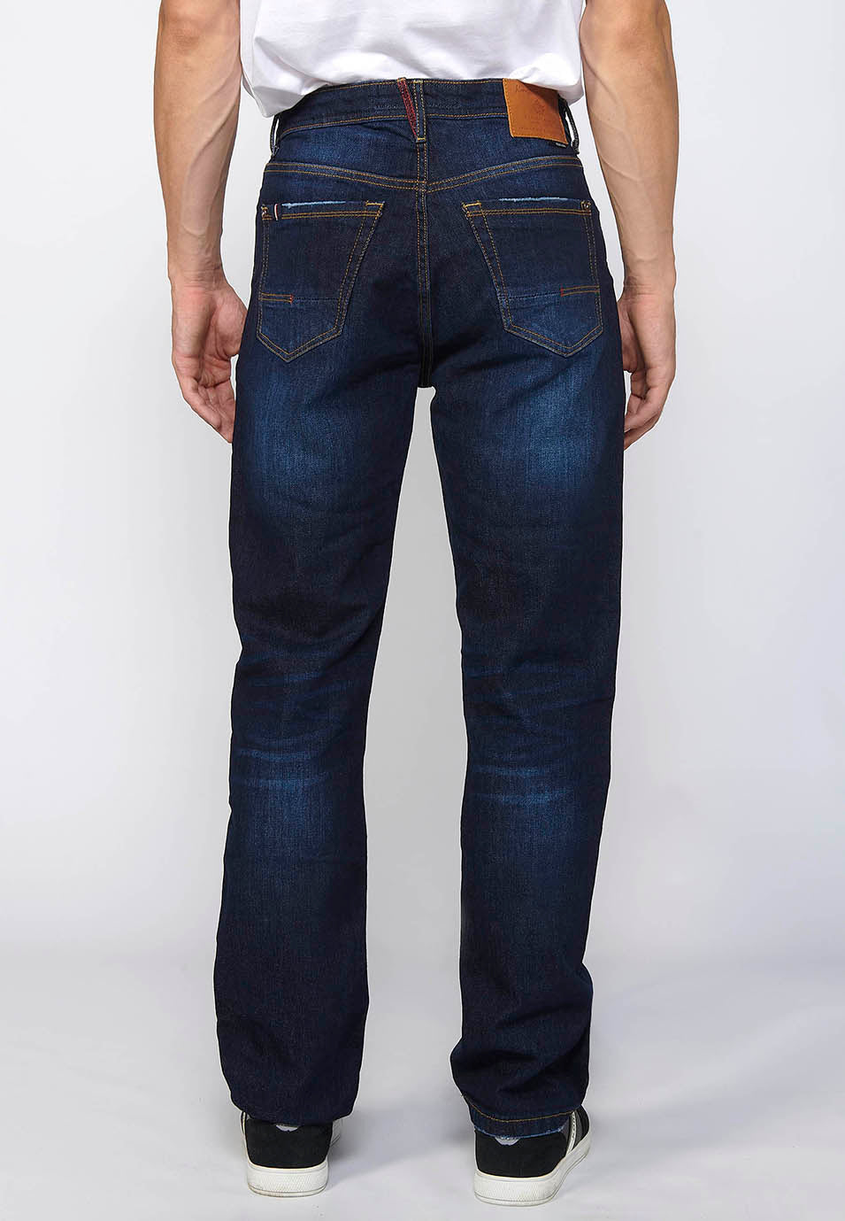 Pantalón Hombre Vaquero Azul Oscuro Comfort Fit – Koroshi 2411PT73