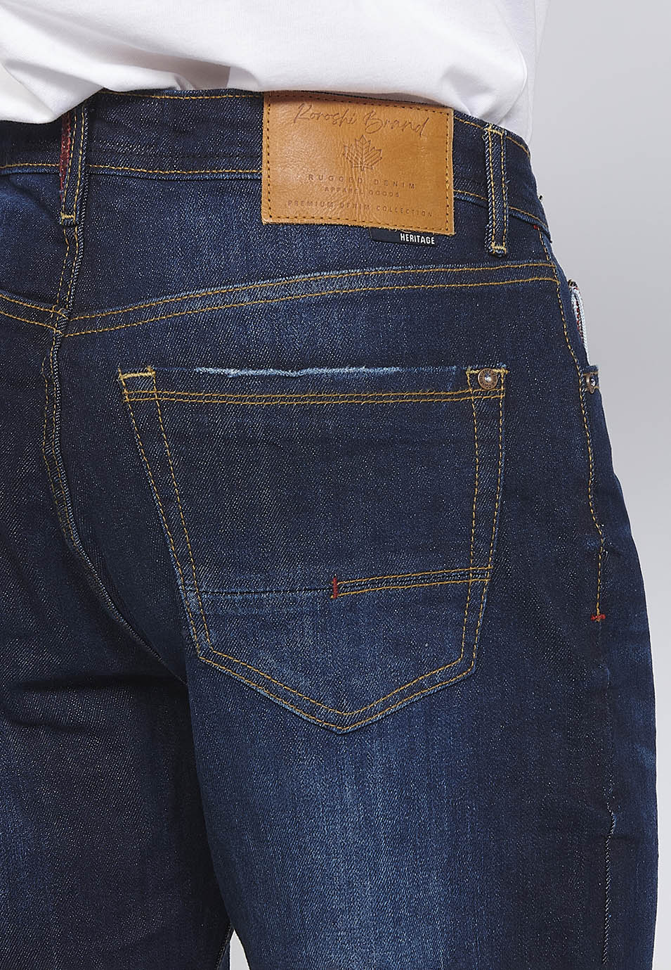 Pantalón Hombre Vaquero Azul Oscuro Comfort Fit – Koroshi 2411PT73