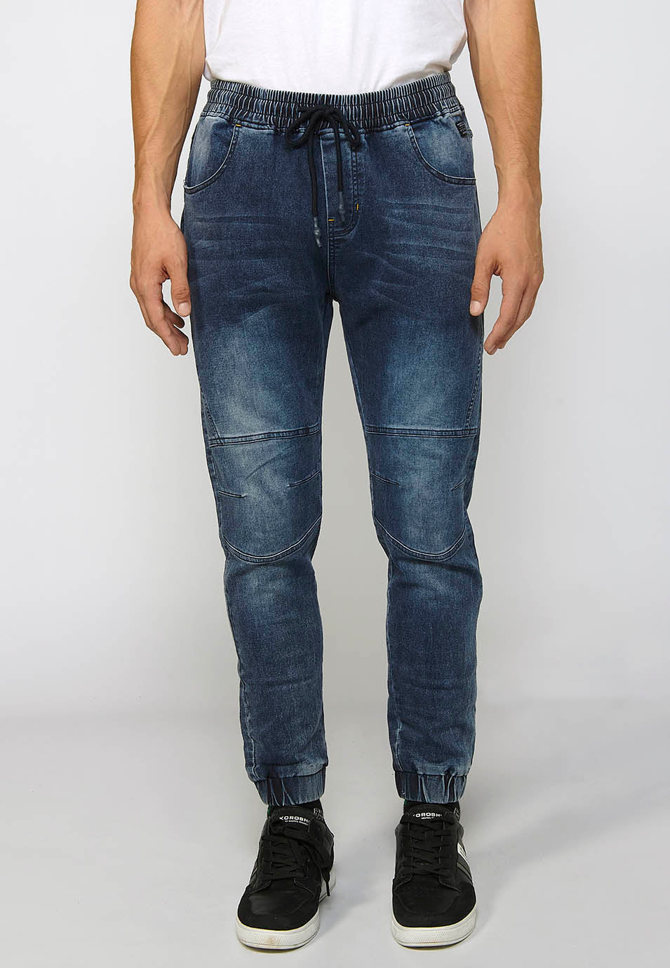 Pantalón Hombre Jogger Vaquero Slim Fit Puños Elásticos – Koroshi 2411PT85