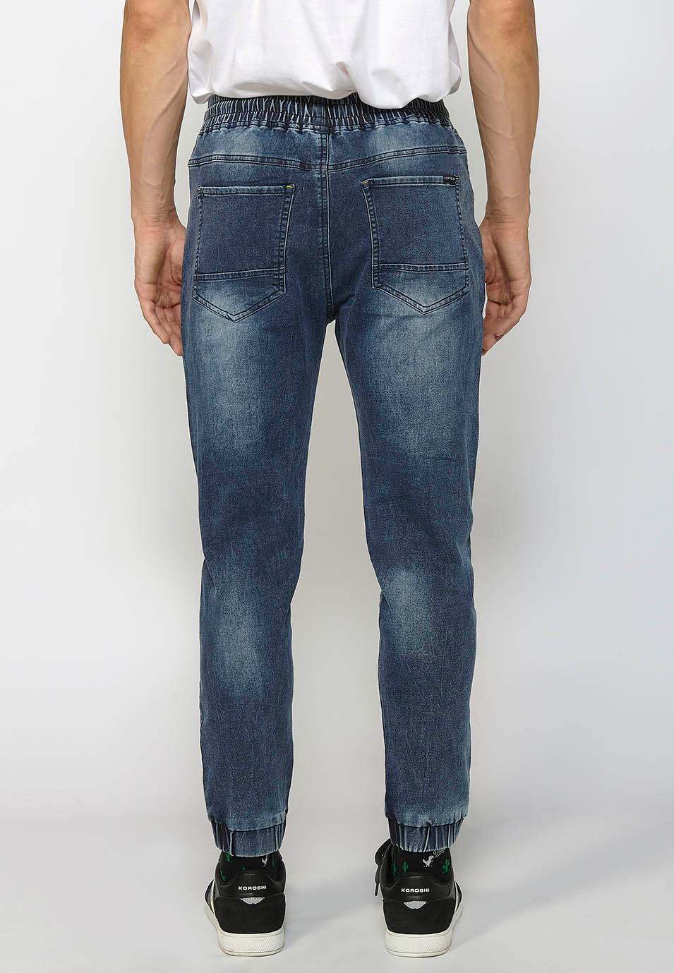 Pantalón Hombre Jogger Vaquero Slim Fit Puños Elásticos – Koroshi 2411PT85