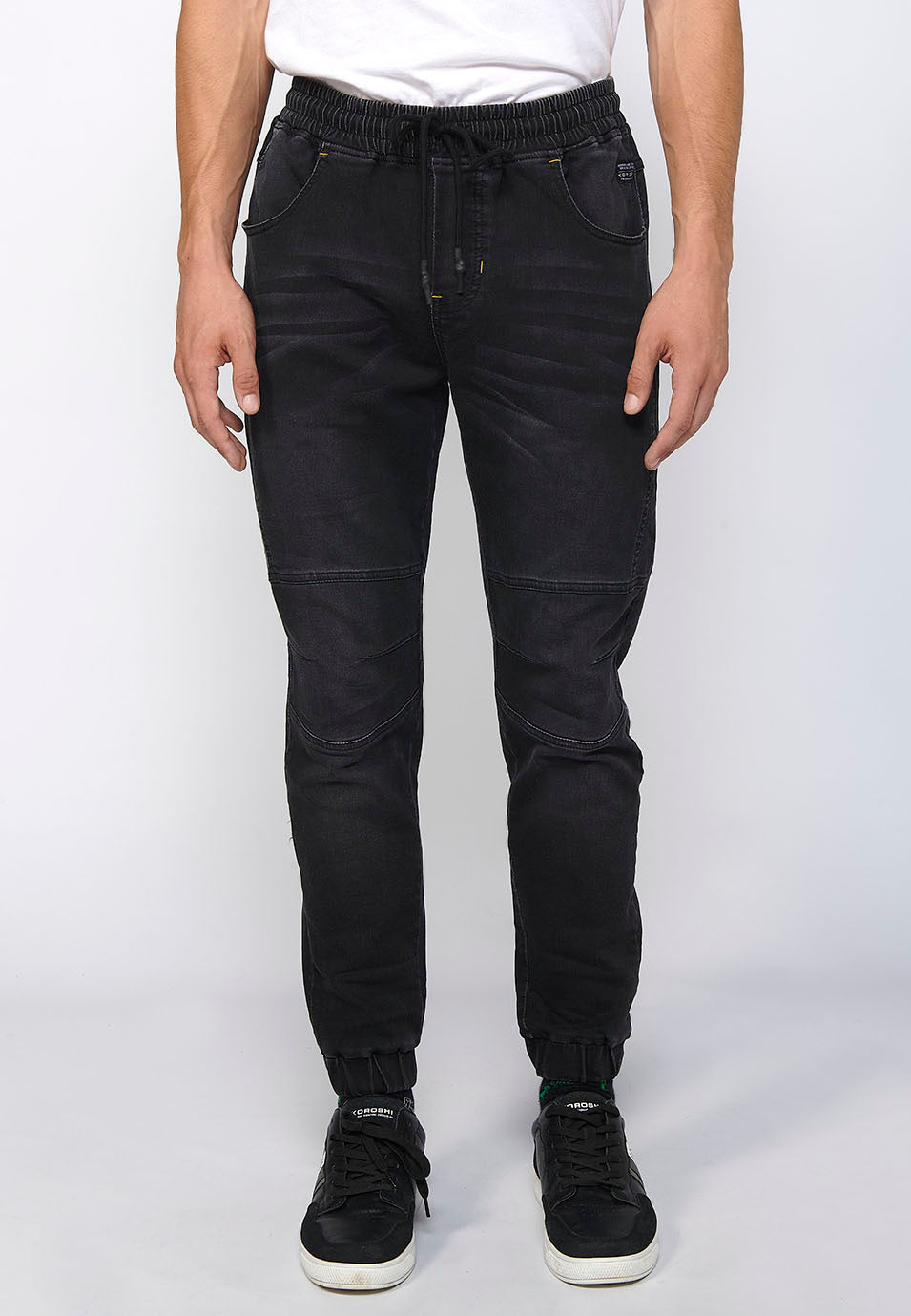 Pantalón Hombre Jogger Vaquero Slim Fit Puños Elásticos – Koroshi 2411PT85