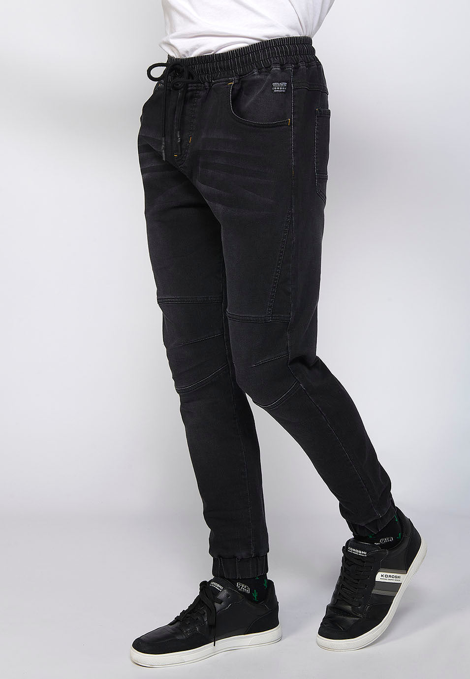 Pantalón Hombre Jogger Vaquero Slim Fit Puños Elásticos – Koroshi 2411PT85