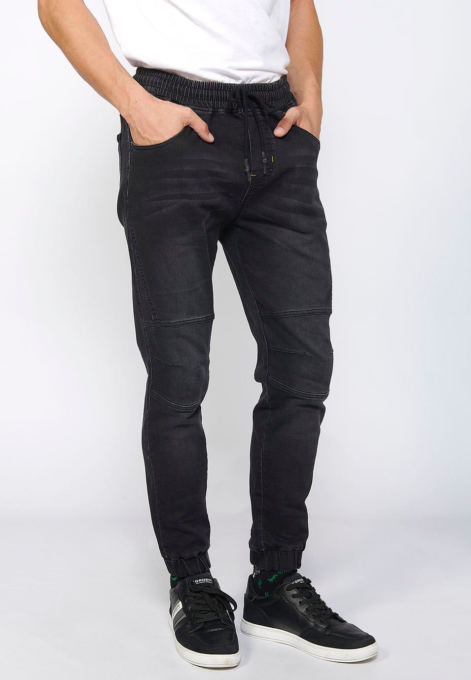 Pantalón Hombre Jogger Vaquero Slim Fit Puños Elásticos – Koroshi 2411PT85