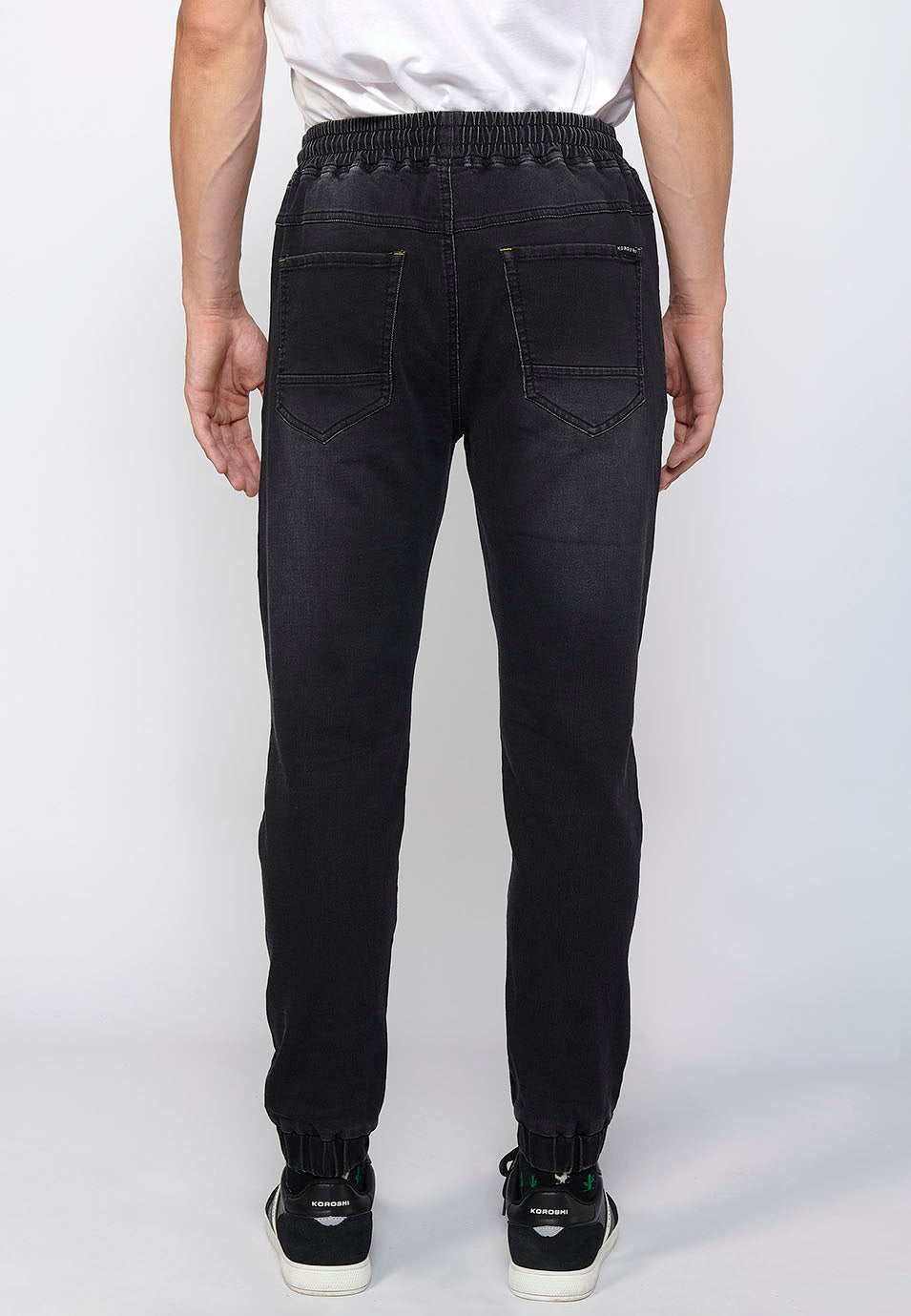 Pantalón Hombre Jogger Vaquero Slim Fit Puños Elásticos – Koroshi 2411PT85