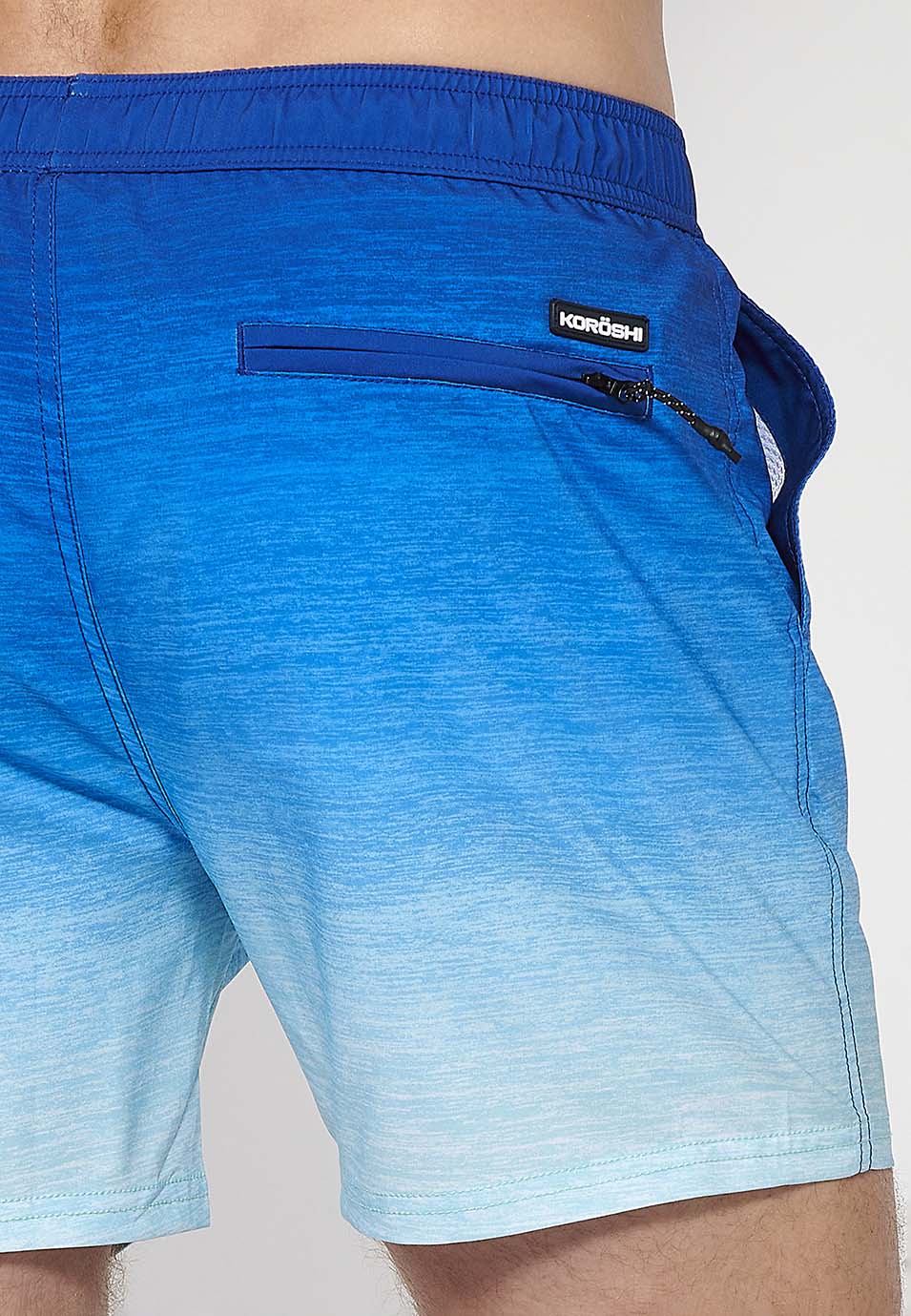 Bañador Hombre corto estampado degradado con cordón – Koroshi 2411WA12