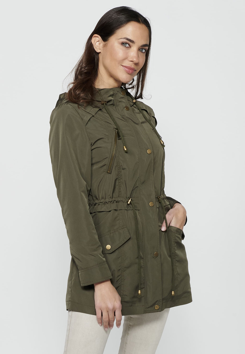 Parka de mujer con capucha – Koroshi 2412JA69