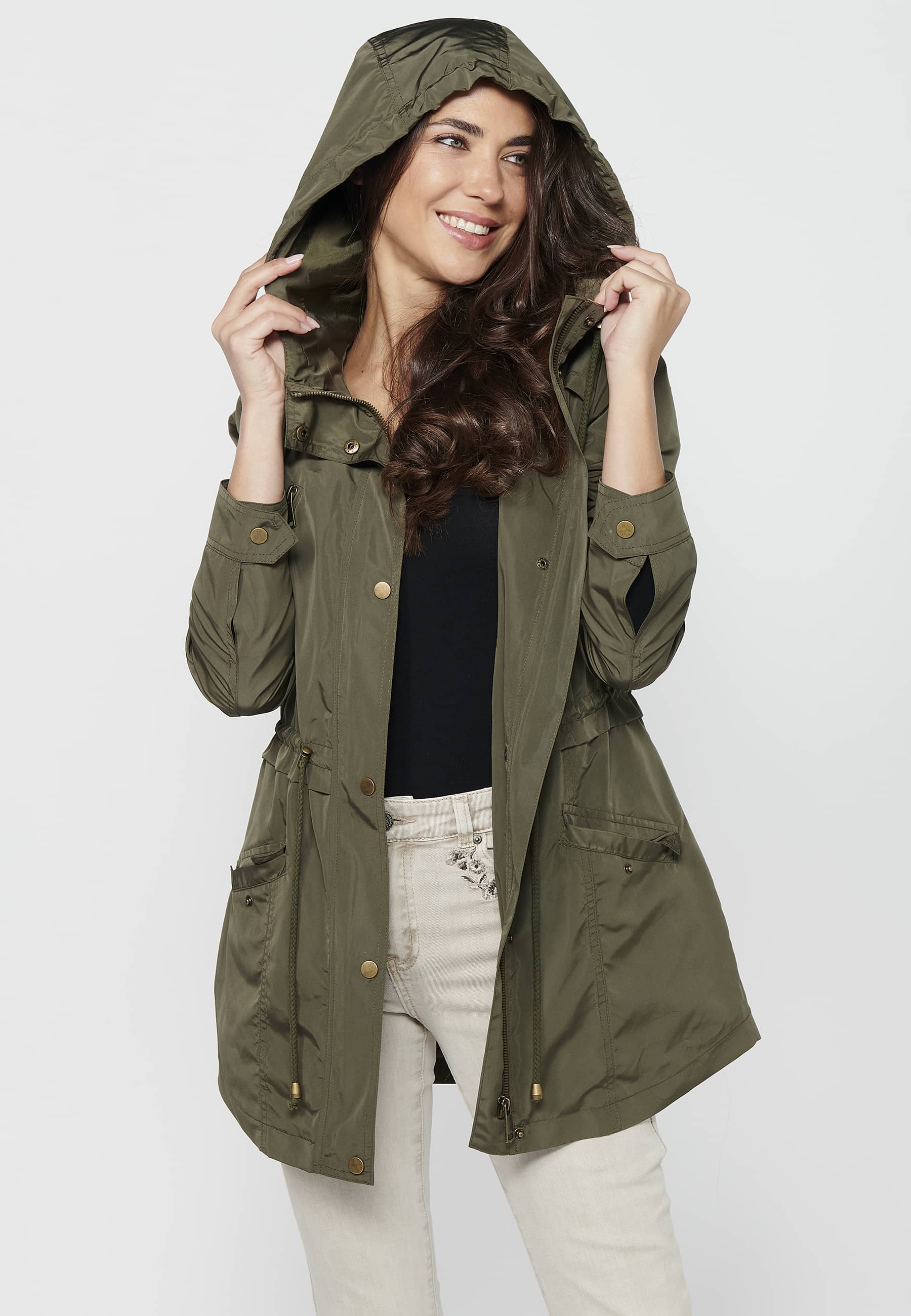 Parka de mujer con capucha – Koroshi 2412JA69