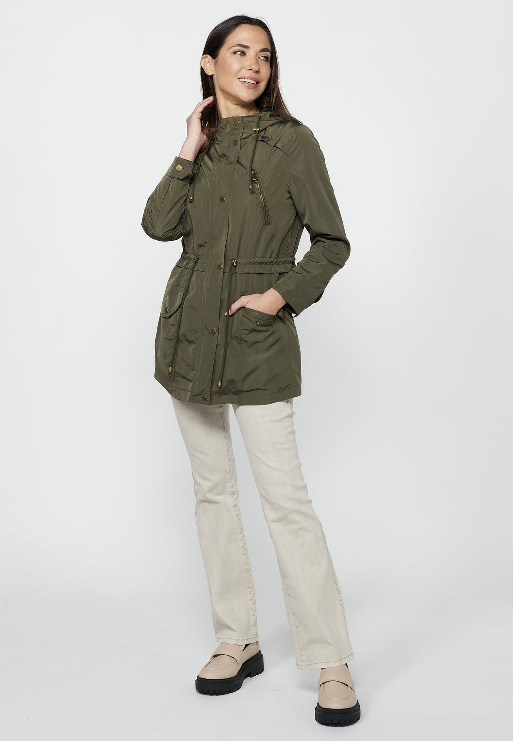 Parka de mujer con capucha – Koroshi 2412JA69