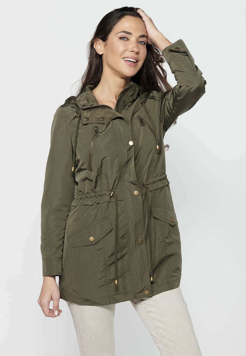 Parka de mujer con capucha – Koroshi 2412JA69