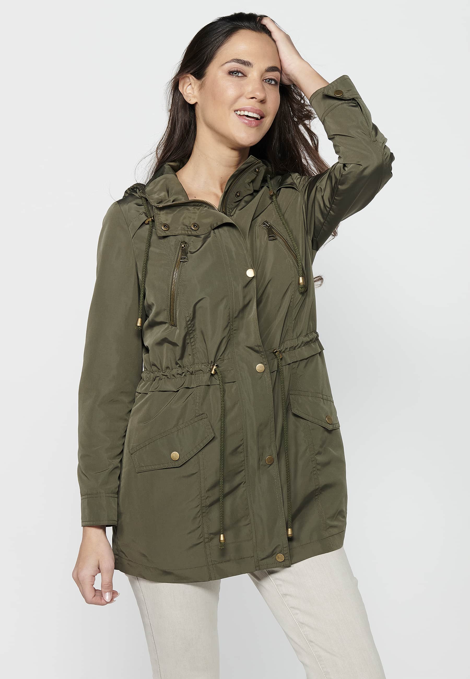 Parka de mujer con capucha – Koroshi 2412JA69