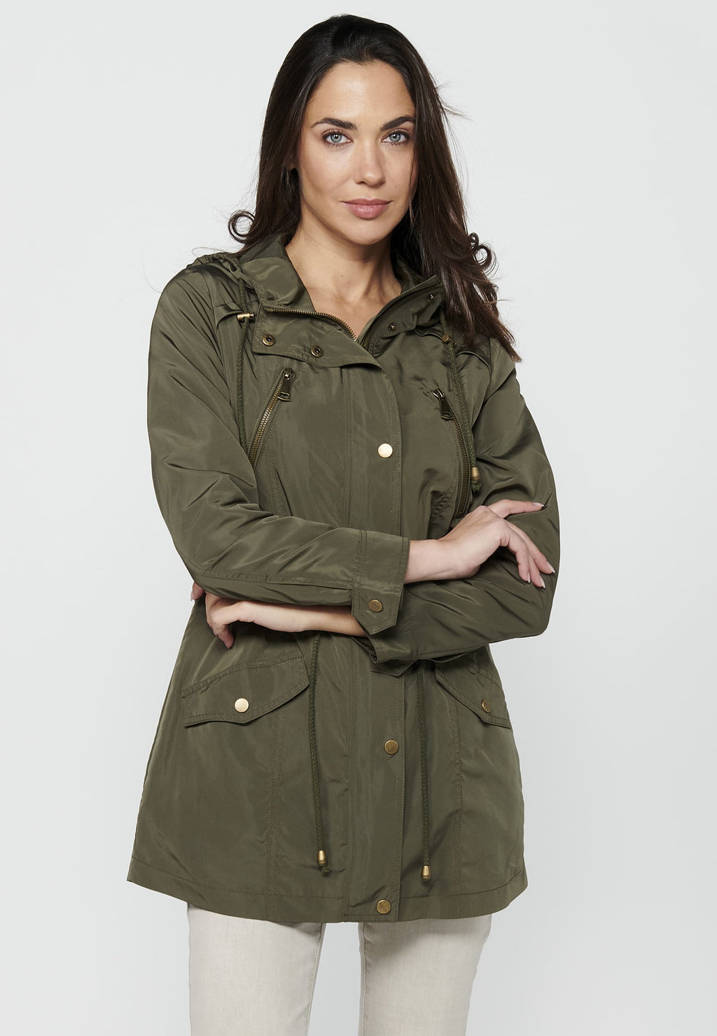 Parka de mujer con capucha – Koroshi 2412JA69